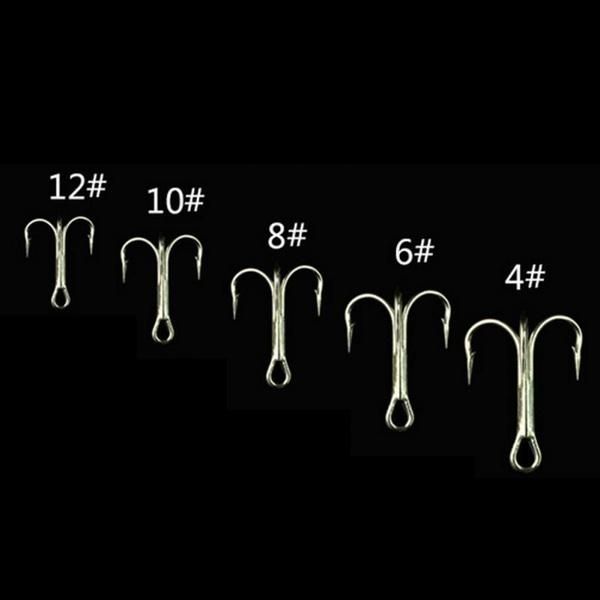 

sporting goods 50pc barbed crank sharp fishing hooks with 3 anchors drop
