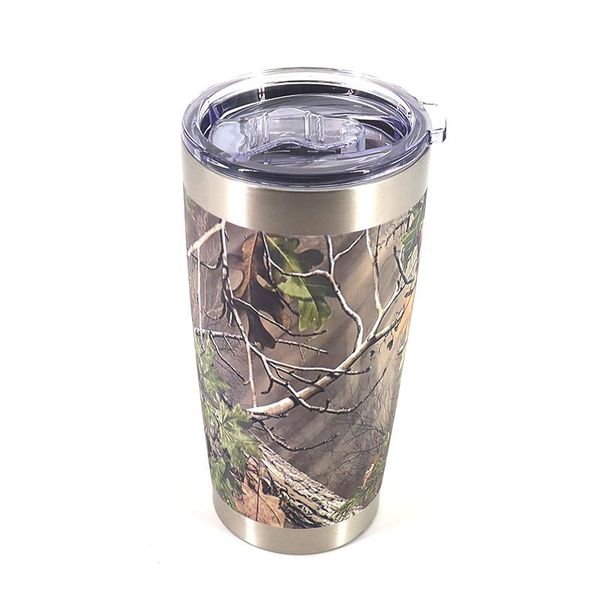 

water bottle stainless steel camo tumbler double wall vacuum insulated coffee cup travel mug thermo for cold & drinks
