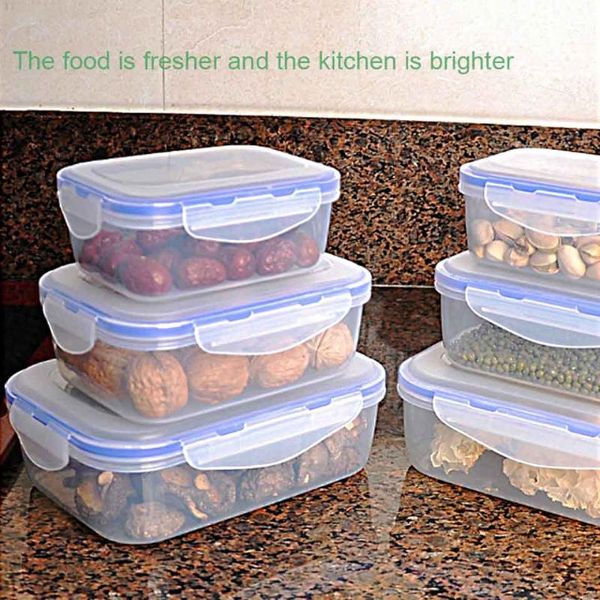 

size plastic lunch box for kids bento storage container school office worker outdoor picnic snack meal microwave dinnerware sets