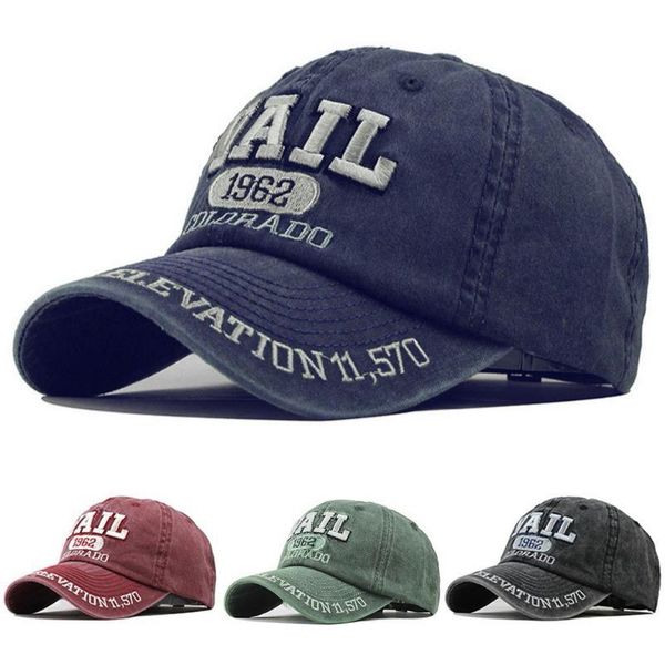 

wide brim hats 30# cotton casual cap hat embroidered denim letter fashion baseball e hip hop trucker streetwear dad, Blue;gray