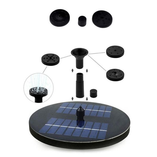 

floating solar fountain garden water decoration pool pond bird bath panel powered pump decorations
