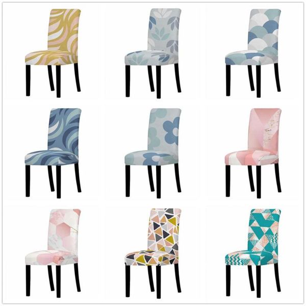 

chair covers cover dining elastic spandex stretch simple style anti-dirty removable
