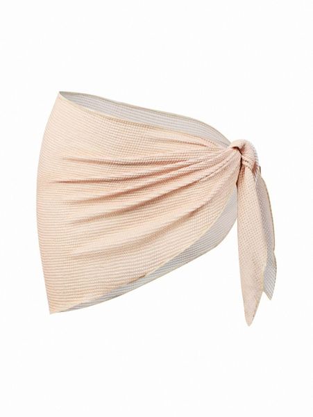 

solid knot cover up skirt k3va#, White;black