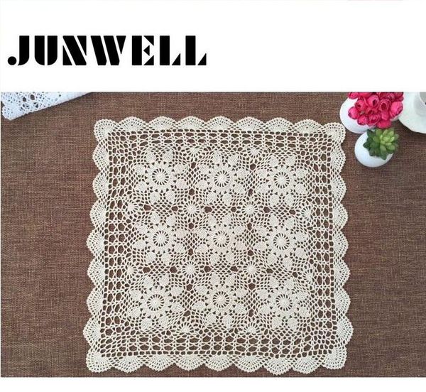 

60/ 70/ 80 /90cm sq shabby chic 4 sizes vintage crocheted tablecloth handmade crochet coasters cotton lace cup mat placemat table cloth