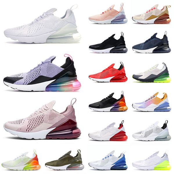 

fashion sports 27c running shoes mens women triple white navy blue be true barely rose medium olive 270s trainers sneakers eur 36-45, White;red