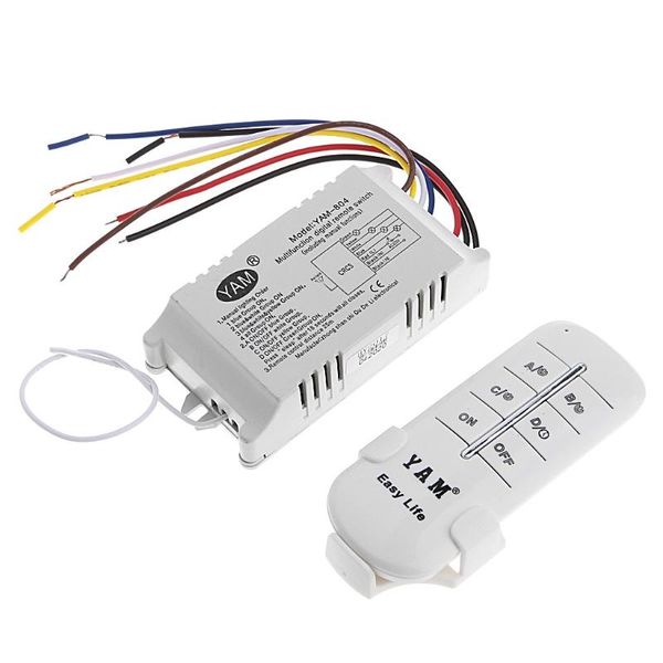 

smart home control 2021 220v 1/2/3/4 ways wireless on/off lamp remote switch receiver transmitter