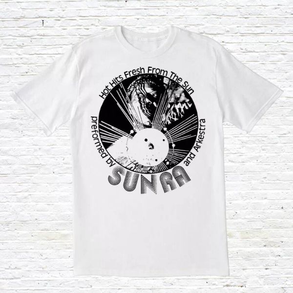 

sun ra t-shirt, White;black