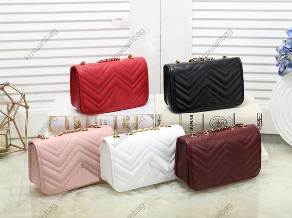 

luxury designer crossbody bag 2021 pu leather metal chain 5 clock colors. wholesale