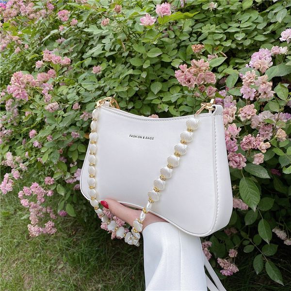 

simple bag chain 2021 new trendy small female messenger ins fashion one-shoulder armpit square summer tctte