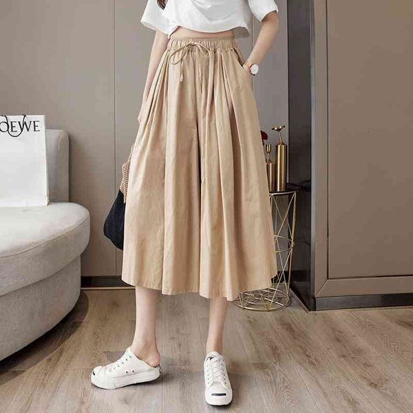 

women's pants & capris s-xl new summer thin women pencil plus size wool female high waist loose trousers womens rqtb, Black;white