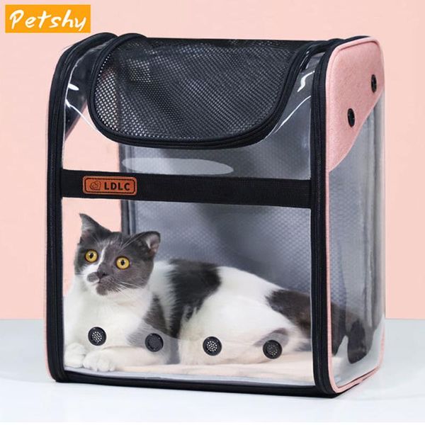 

cat carriers,crates & houses petshy transparent pet bag carrier backpack window astronaut travel portable foldable pvc space