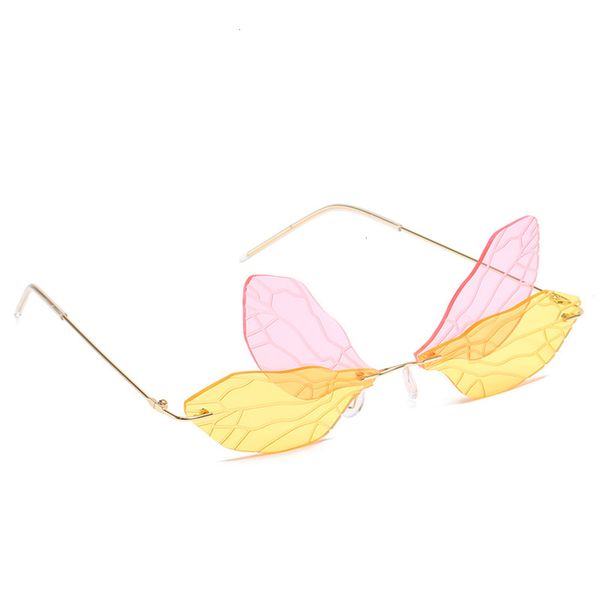 

sunglasses crsd fashion random wings vintage punk cold gradient dragonfly steampunk eye sunglasses for women, Black