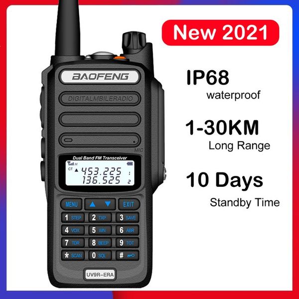 

baofeng walkie talkie 30km uv-9r era plus ip68 waterproof long range two way ham cb radio transceiver uhf vhf station