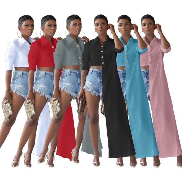 

women's blouses & shirts bulk lots wholesale items y2k irregular white women fashion summer womens clothes m7277 by dhl