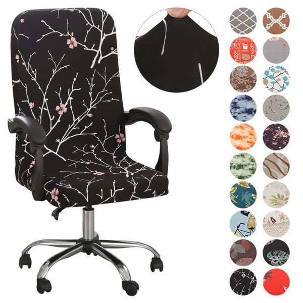 

chair covers office stretch spandex computer seat cover removable slipcovers for chairs m/l sizes