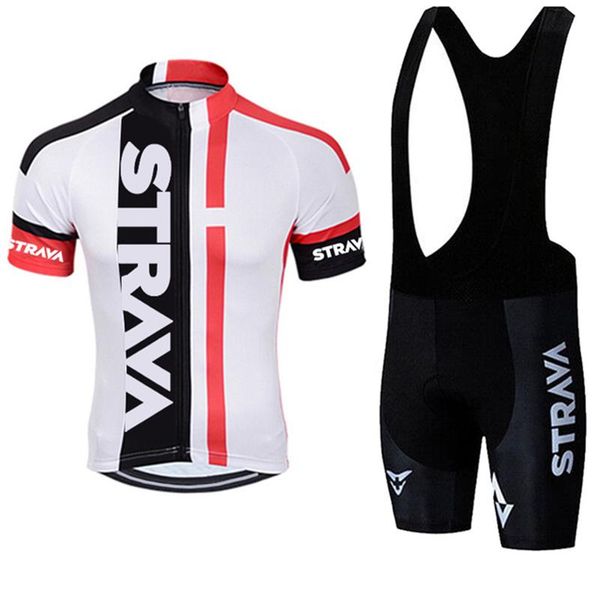 

racing sets summer strava wielertrui set met pocket anti-uv zomer fietsen suit 2021 nieuwe ademende downhill team sportkleding voor mannen, Black;blue