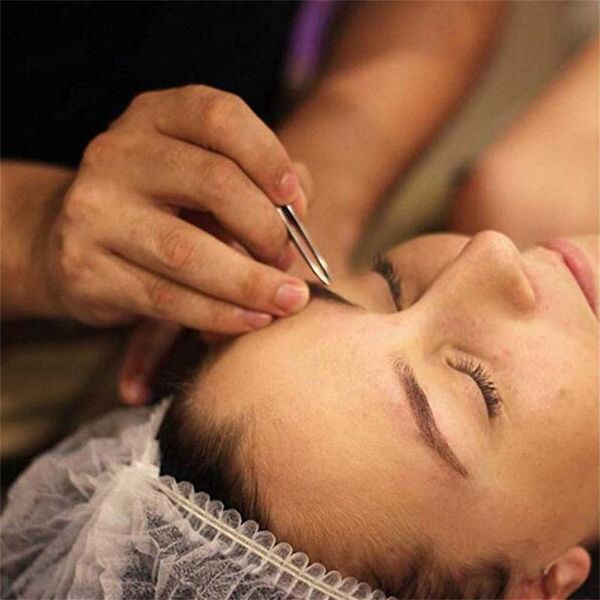 

beanies 100pcs microblading disposable hair net cap non-woven fluffy elastic dustproof for tattoo cleaning supplies