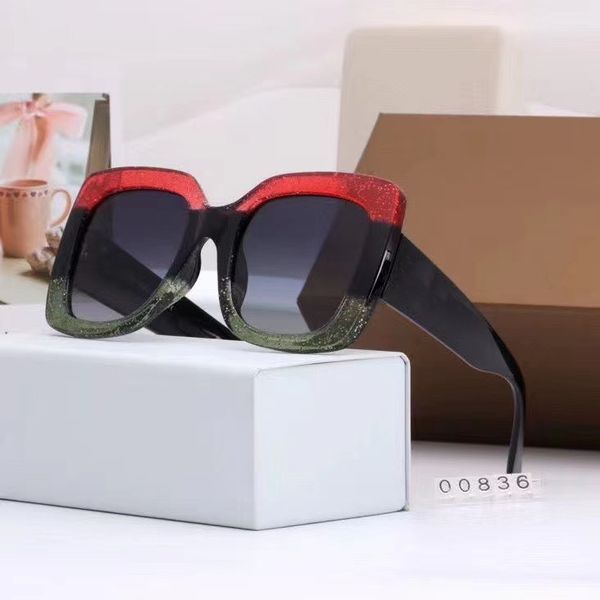 

star same style big frame sunglasses european and american fashion square box color matching sunglasse stars colores glasses female, White;black