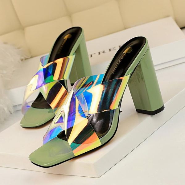 

dress shoes winter high-heeled woman coarse with tape toe, Black