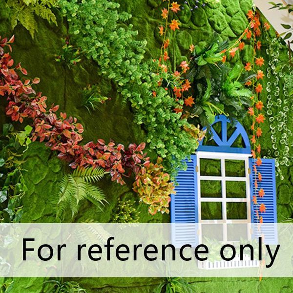

decorative flowers & wreaths 1m*1m green artificial grass mat lawn simulation moss flocking carpet decoration suitable for weddings homes ba
