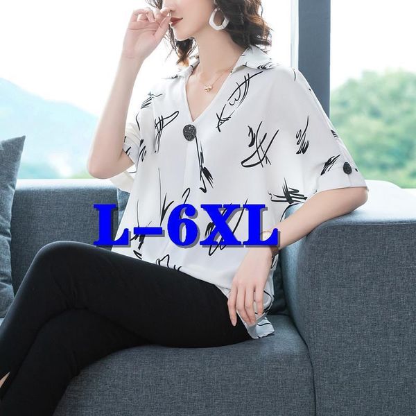 

plus size casual womens shirts pullove fashion large chiffon, White