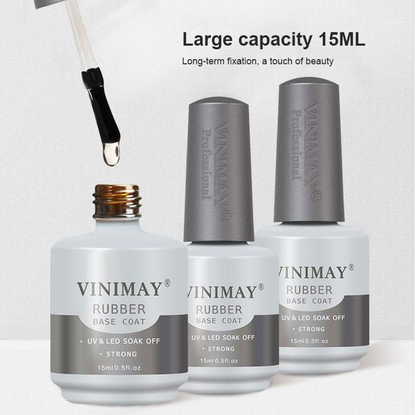 

nail art rubber base glue coat uv led soak off primer reinforced sealing layer tough gel tslm11, Red;pink