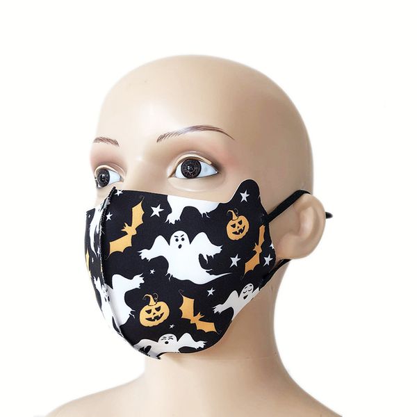 

custom logo halloween printed children's ice silk mask gift wansheng festival