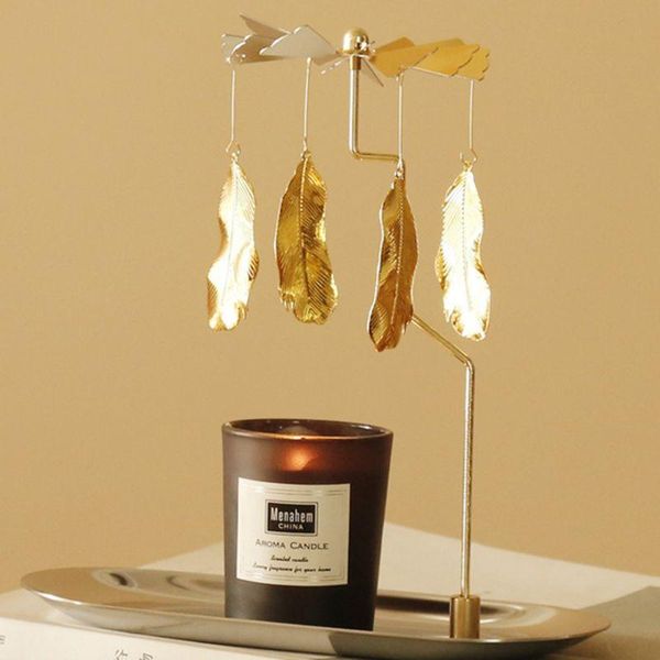 

candle holders d08d rotary holder spinning metal - spin around when is burning- scandinavian design