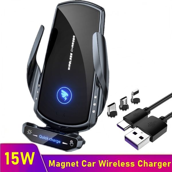 

tongdaytech 15w wireless iphone 6 7 8 xs 11 12 pro max in car holder magnetic fast charger for samsung s21 s20