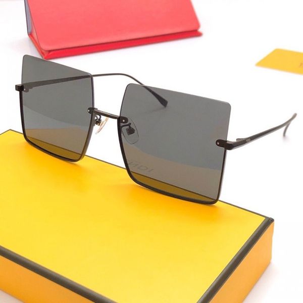 

new womens sunglasses, big lenses half frame square sunglasses,fashion sunglasses for womens,sunglasses wholesale ff0401, White;black