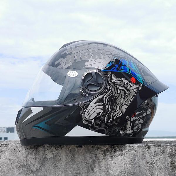 

motorcycle helmets helmet personality with tail wing trendy safety racing
