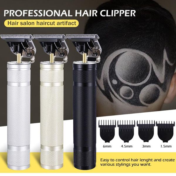 

hair clippers professional electric timmer t-blade 0mm men's cordless clipper fast cutting rechargeable charging machine tools