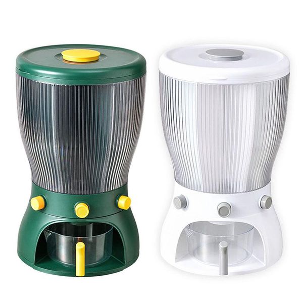 

multifunctional rotating storage box with lid moisture insect proof grain organizer separat rice bucket bottles & jars