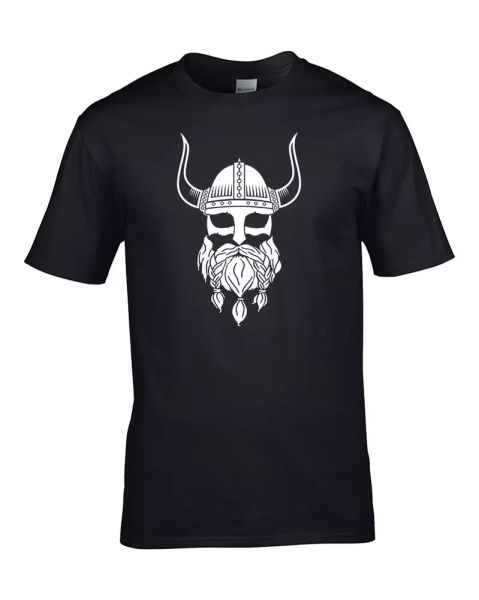 

viking silhouette- us history series inspired men's tshirt from fatcuckoo, White;black
