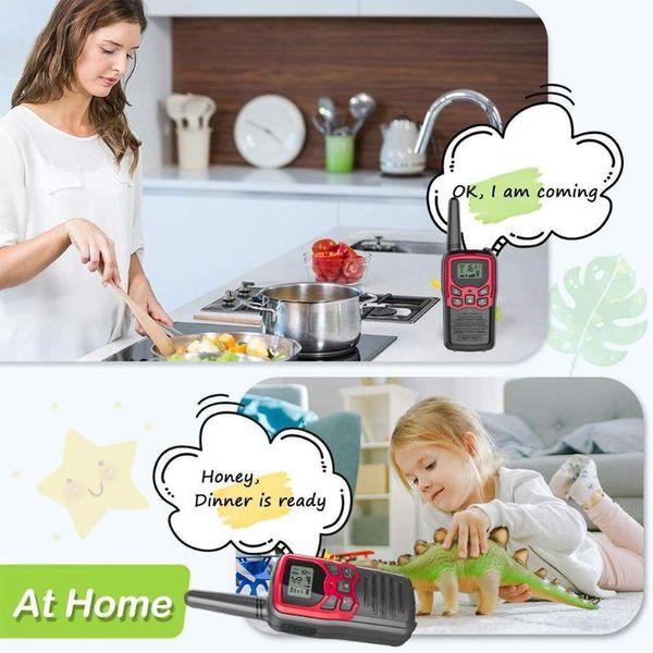 

walkie talkie talkies for adults long range 4 pack 2-way to open radios in 22 frs/gmrs miles up field 5 chann w2j4