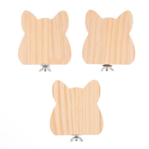 

small animal supplies 3pcs parrot cage perch bird platform natural wooden stand chic pet