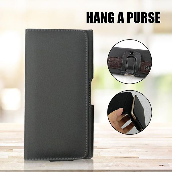 

cell phone mounts & holders horizontal type holster with belt loop lychee pattern clamshell rugged convenient gifts for males puo88