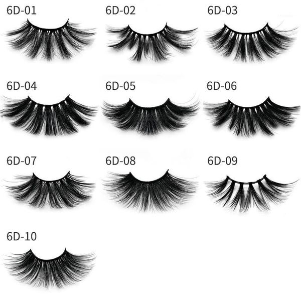 

style 25mm mink false eyelashes 6d stereo waterproof and non-shedding natural thick long eye lashes wispy makeup1