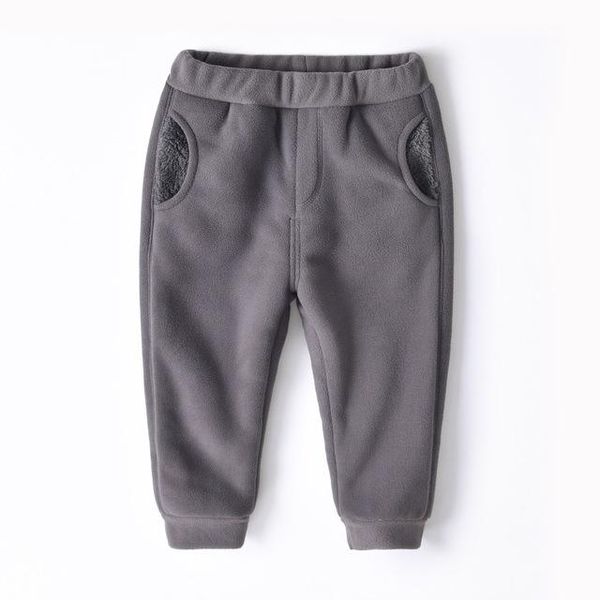 

trousers 2021 kids warm pants velvet fabrics boys thicken polar fleece sport loose trousersÂ children clothes, Blue