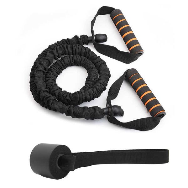 Widerstandsbänder Crossfit Set Türpedal Fitness Training Stärke Gummischlauch Latex Yoga Bodybuilding Muskelübung Zugseil H1026