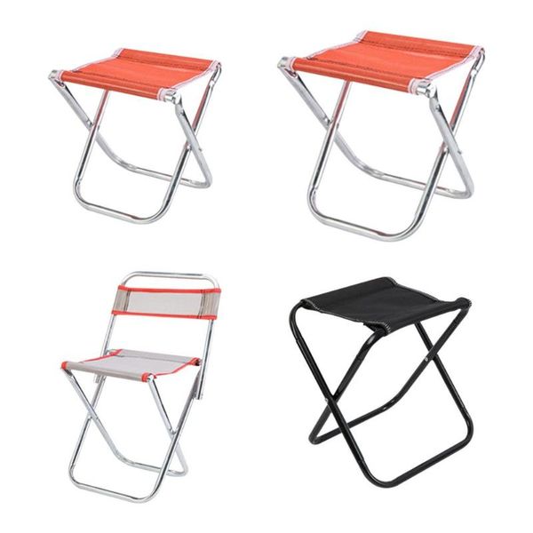 

fishing accessories camping stool portable folding chair lightweight picnic fiber cloth outdoor furniture 4 styles