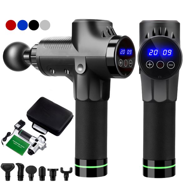 

muscle massage gun fascia gun electric deep muscle relaxation fitness percussion massager slimming shaping pain relief massager 210324