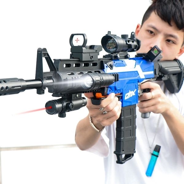 

electric continuous bullet gun eating chicken m416 children's toy simulation sucker soft egg boy assault