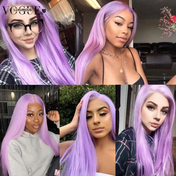 

180% purple wig straight lace front human hair wigs pre-plucked with baby colored glueless brazilian remy for women1, Black;brown