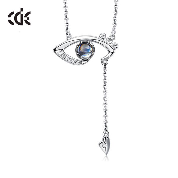 

necklace net red s925 sterling silver eye in 100 languages