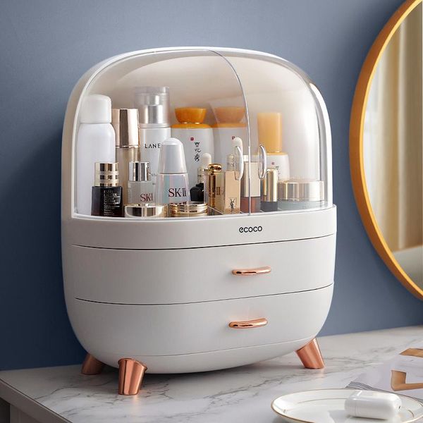 

storage boxes & bins fashion large capacity cosmetic box makeup drawer organizer jewelry nail polish container deskbeauty case
