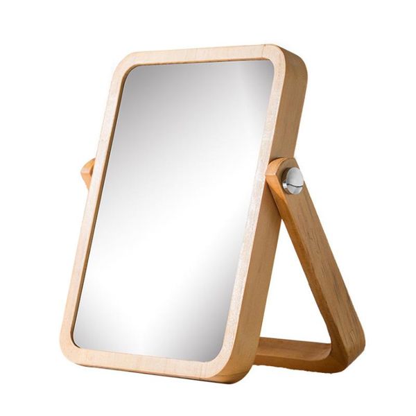 

mirrors deskwooden single-sided makeup mirror hd shaving universal