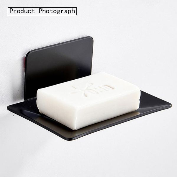 

soap dishes no drilling dish holder wall mounted sponge for bathroom organizer kitchen metal