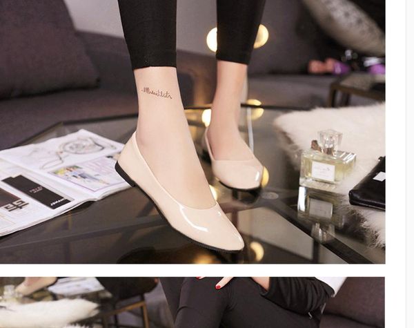 

women's shoes in spring and autumn flat bottom pointed end @mqwbh383, Black