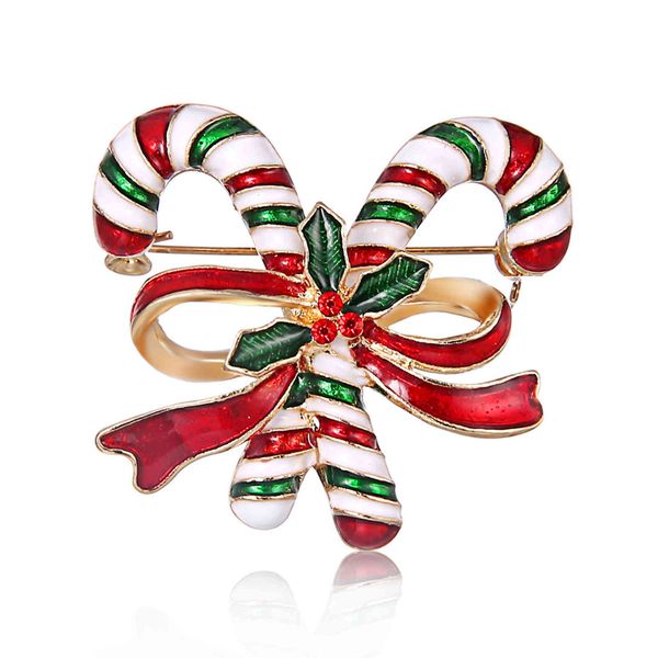 

christmas new double crutch brooch trend versatile series
